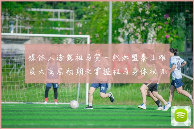 媒体人透露祖马贺一然加盟泰山难度大高层初期未掌握祖马身体状况